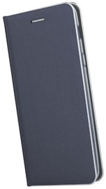TakeMe Metal Edge Shine Book Case For Samsung Galaxy J6 Plus J610 Dark Blue