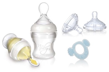 Комплект Nuby 2in1, 3 мес., 150 мл, 4 шт.