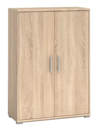 Black Red White BRW Office I Cabinet Sonoma Oak