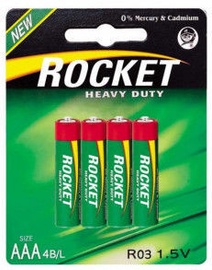 Rocket R03-4BB Heavy Duty AAA Batteries 4x