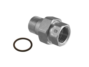 Соединение TDM Brass 230NOR, 1/2 дюйма - внешняя резьба / 1/2 дюйма - внутренняя резьба, 1/2"