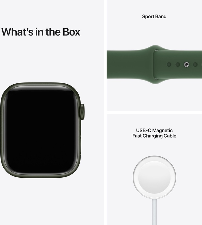 Умные часы Apple Watch 7 GPS + Cellular 45mm, зеленый