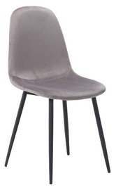 Стул для столовой Fox Velvet, серый, 43 см x 40 см x 89 см