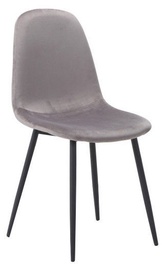 Ēdamistabas krēsls Signal Meble Modern Fox Velvet, pelēka