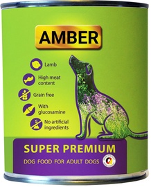 Amber Super Premium Dog Food With Lamb & Glucosamine 800g 6pcs