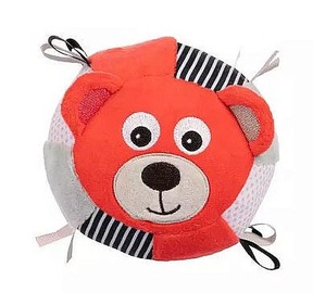 Canpol Babies Plush Sensory Ball With A Bell Bears Coral