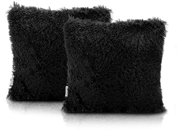 AmeliaHome Karvag Pillowcase 45x45 Black 2pcs