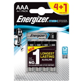 Baterijas Energizer Maxplus AAA, B4+1, 1.5v