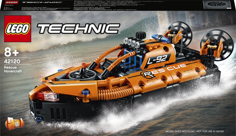 Konstruktorius LEGO Technic™ Gelbėtojų transporto priemonė su oro pagalve 42120