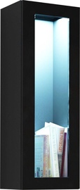 Cama Meble Vigo 90 Cabinet Glass Black/Black Gloss