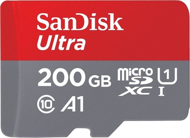 Sandisk 200GB Ultra microSDXC UHS-I Class 10 + SD Adapter + Memory Zone APP
