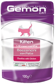 Monge Gemon Pouch Kitten With Chicken 100g