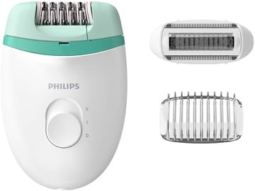 Epilaator Philips Satinelle Essential BRE245/00, valge/roheline