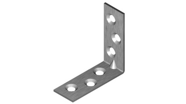 Montāžas leņķis Vorman, 50 mm x 50 mm x 15 mm
