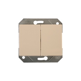 Slēdzis Vilma Electric P510-020-04V XP500 Double Switch Beige