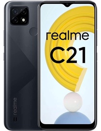 Mobilais telefons Realme C21, melna, 4GB/64GB