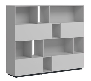 Black Red White Moko Bookstand Light Grey