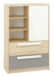 Komoda ML Meble Drop 07 Beech/Dark Grey