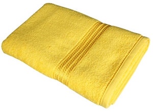 Verners Frotee Wick Pattern 70x140cm Yellow