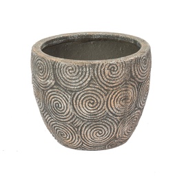 Puķu pods Domoletti IP16-1119, keramika, Ø 21 cm, brūna