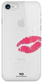 White Diamonds Lipstick Kiss Case With Swarovski Crystals For Apple iPhone 6 Plus/6s Plus Transparent