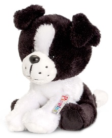Mīkstā rotaļlieta Keel Toys Pippins Collie, balta/melna, 14 cm