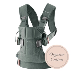 BabyBjorn Baby Carrier One Greyish Green Organic 098068E1