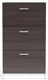 Apavu plaukts Black Red White Nepo Plus White/Wenge, 700x175x1200 mm