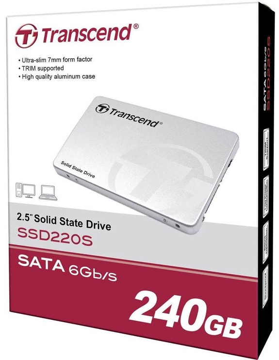 Жесткий диск (SSD) Transcend 220S, 2.5", 240 GB