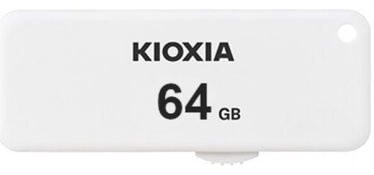 USB zibatmiņa Kioxia TransMemory U203, balta, 64 GB