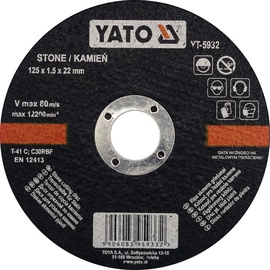 Yato YT-5932 Stone Cutting Disc 125mm