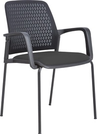 Apmeklētāju krēsls Home4you Fusion 21131, melna, 55 cm x 60 cm x 84.5 cm