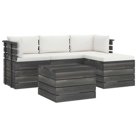 Välimööbli komplekt VLX 3061805, valge/hall, 1-4 istekohta