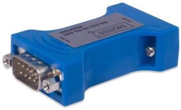 Adapter Digitus RS-232 male, RS-485 male, sinine