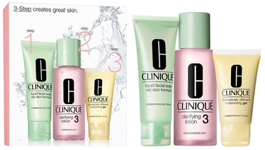 Clinique Skin Type II Liquid Facial Mild Soap 50ml + Clarifying Lotion 2 100ml + Moisturizing Lotion 30ml