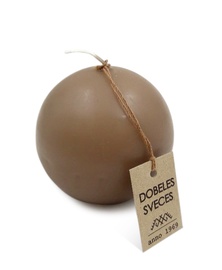 Svece bumba pelēkbrūna d-8cm