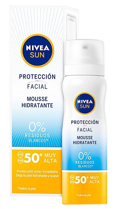 nivea sun uv face moisture mousse spf 50