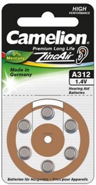Camelion A312 ZincAir Battery x 6