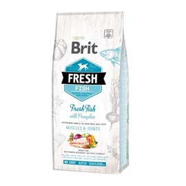 Sausā suņu barība Brit Adult Fresh Fish, zivs, 12 kg