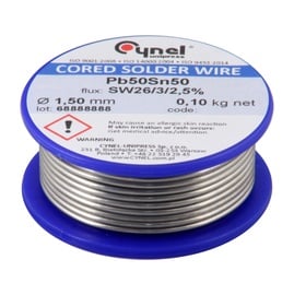 Lode Cynel Unipress Cored Solder Wire 1.5mm 100g