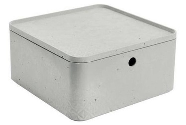 Curver Beton Box Half Cube With Lid L 8.5l Grey