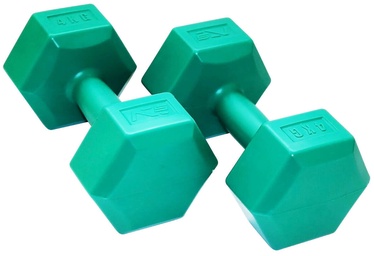 Hantele SportVida GYM & Fitness Comfort Dumbbell Set 2x4kg Green