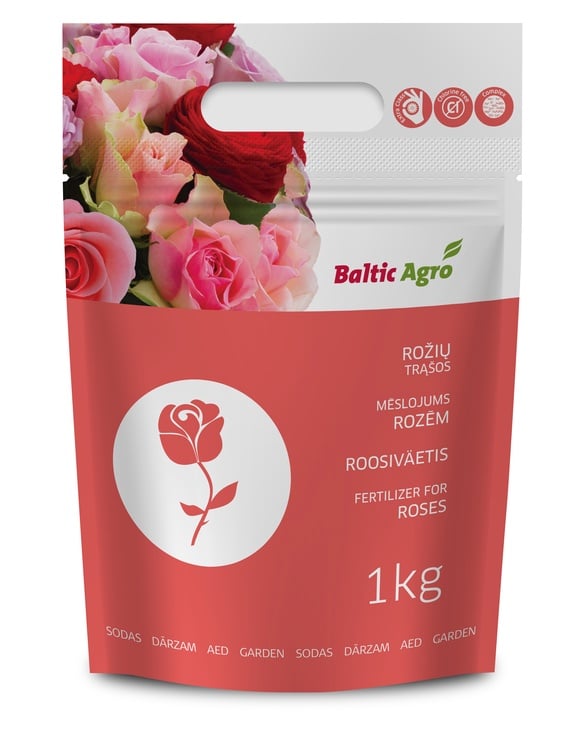 Mēslojums rozēm Baltic Agro, 1 kg