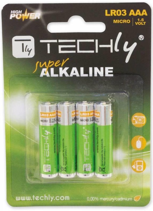 Baterijas Techly, AAA, 4 gab.
