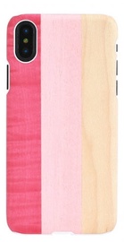Man&Wood Pink Pie Back Case For Apple iPhone X/XS White