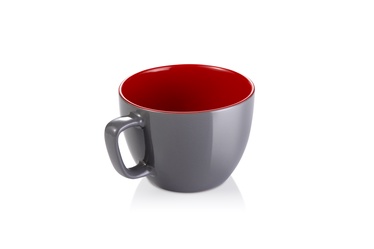 Чашка Tescoma Crema Shine, красный серый, 0.6 л