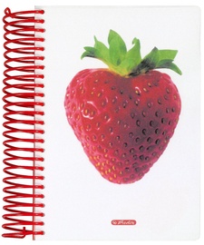 Herlitz Spiral Pad A6 World Of Fruit Strawberry 10927317