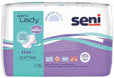 Urologiniai įklotai Seni Lady Extra Bladder Control Pads 15pcs
