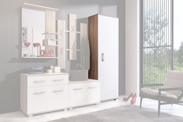 Skapis WIPMEB Lara Sonoma Oak/White, 55x34x179 cm