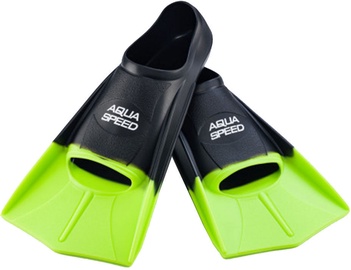 Pleznas Aqua-Speed Training Fins, melna/zaļa, 43 - 44